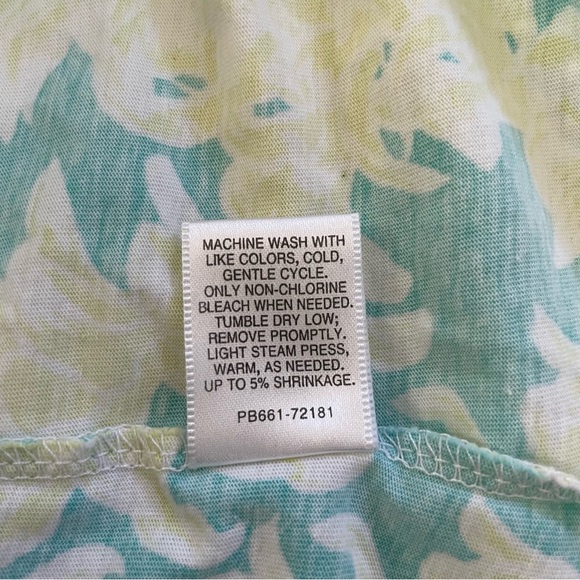 Pendleton long sleeve 100% cotton T-shirt. Turquoise and lime green. Size M - Picture 2 of 9